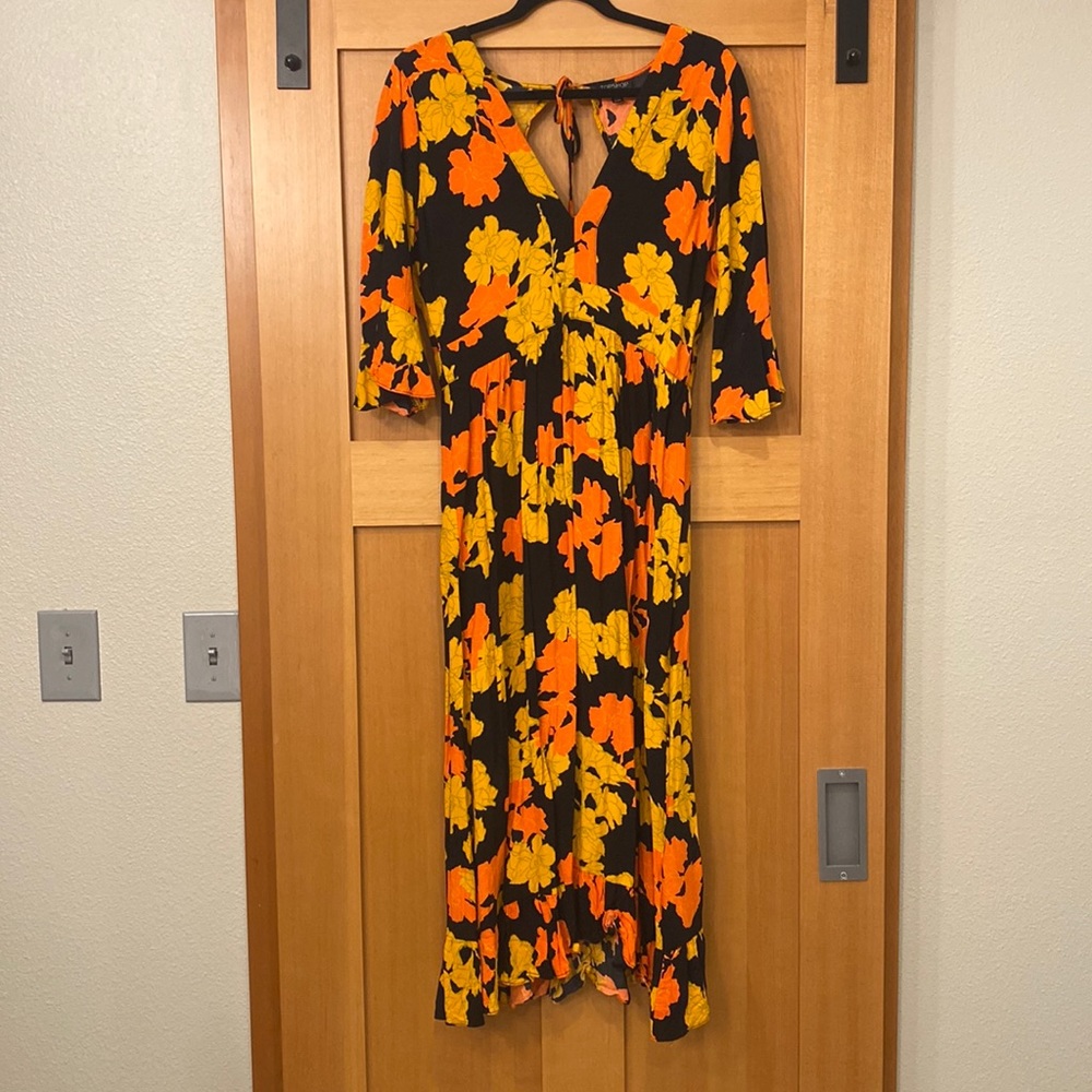Floral Backless Maxi